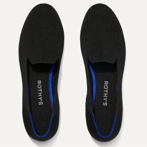 Rothy's The Flat Black Knit Round Toe Slip On Loafers NWOT